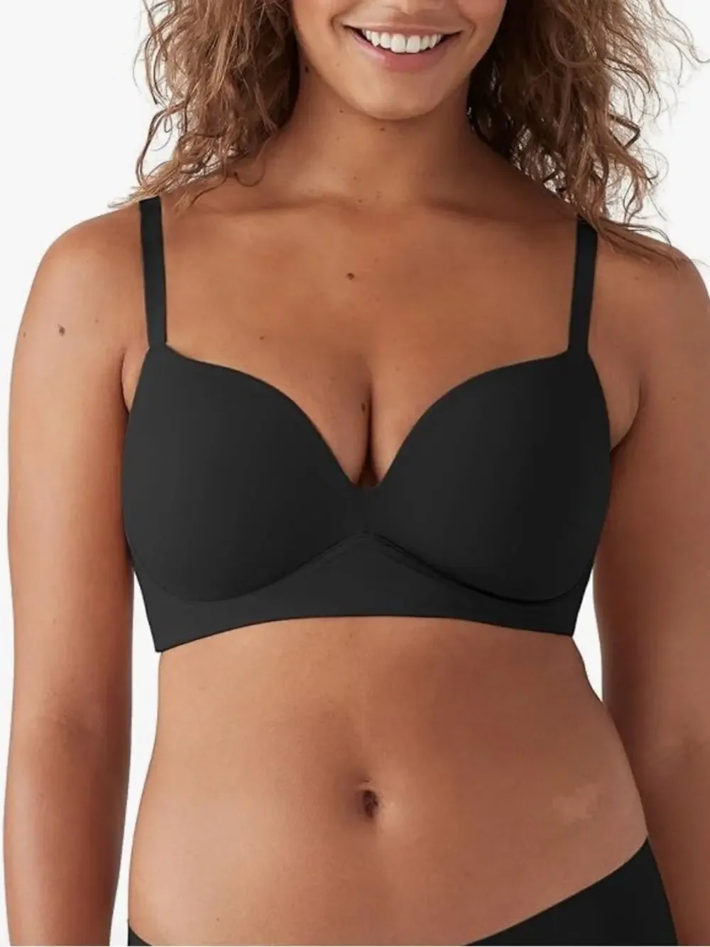 NEW True Body Wirefree Push-Up Bra in Black - Size 36C